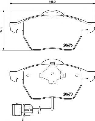 20676/19,8мм Тормозные колодки PAGID T1035 PAGID