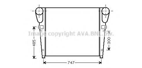 Интеркулер RE4047 AVA QUALITY COOLING