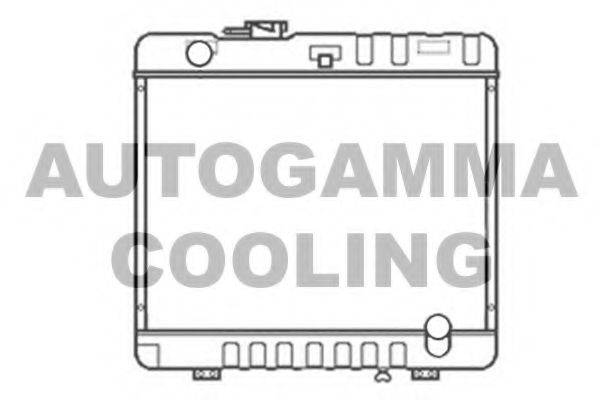 Радиатор, охлаждение двигателя 103464 AUTOGAMMA