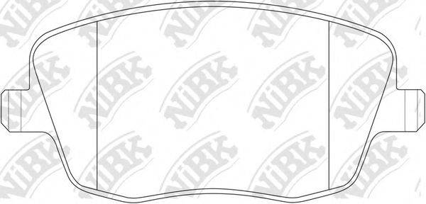 Комплект тормозных колодок, дисковый тормоз PN0221 NiBK