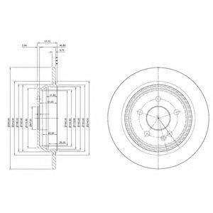 Тормозной диск BG4063C DELPHI