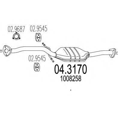 Катализатор 04.3170 MTS