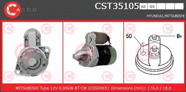 Стартер CST35105GS CASCO