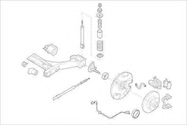 Подвеска колеса VW-10054-R DELPHI