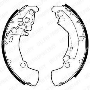 Комплект тормозных колодок LS1956 DELPHI