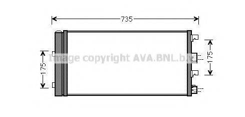 Конденсатор, кондиционер DAA5004D AVA QUALITY COOLING