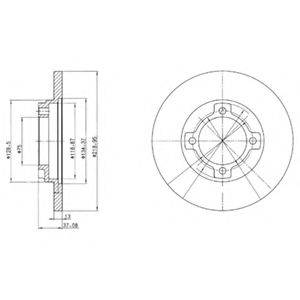 BG3083 DELPHI Тормозной диск BG3083 DELPHI