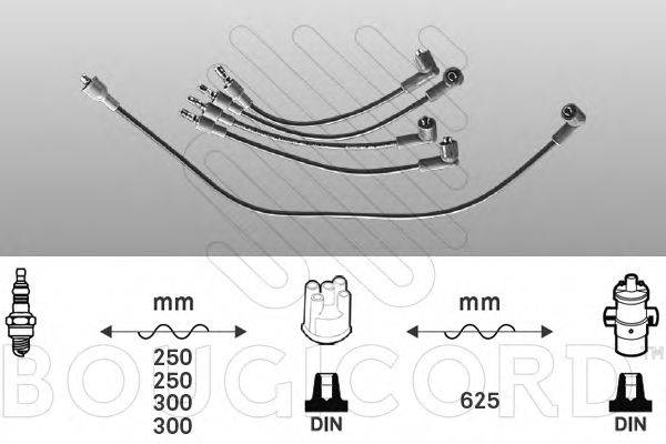 Комплект проводов зажигания 3463 BOUGICORD