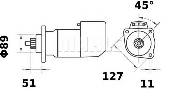 Стартер MS 565 MAHLE ORIGINAL