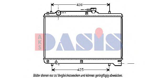 Радиатор, охлаждение двигателя 320012N AKS DASIS