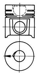Поршень 92656600 KOLBENSCHMIDT
