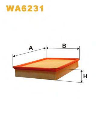 Фильтр воздушный WA6231 WIX FILTERS