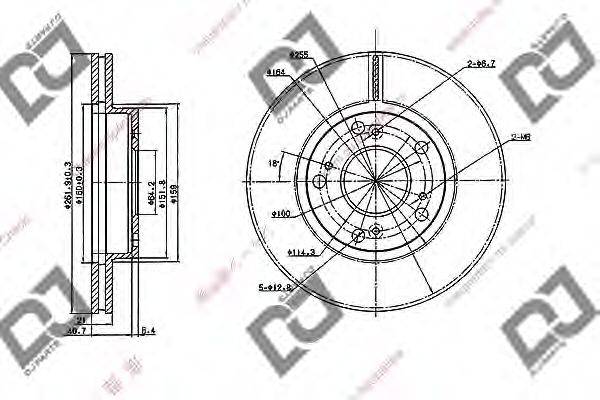 Тормозной диск BD1941 DJ PARTS