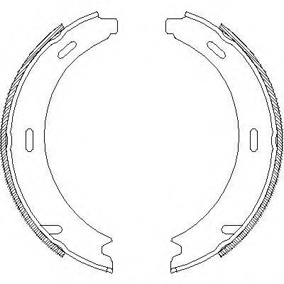 Комплект тормозных колодок, стояночная тормозная система