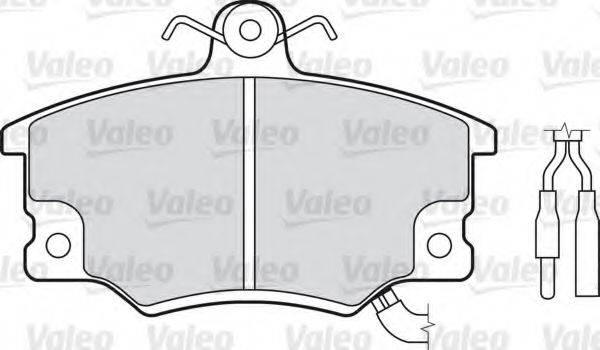 Комплект тормозных колодок 551016 VALEO