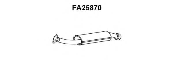 Предглушитель выхлопных газов FA25870 VENEPORTE