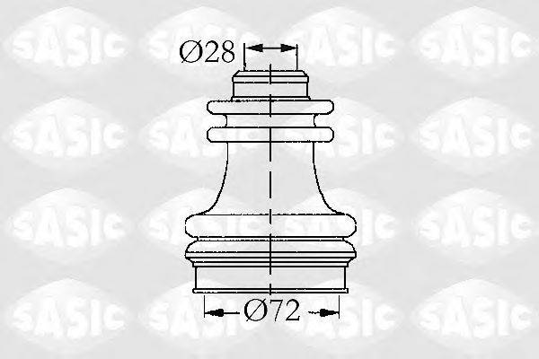 Комплект пылника, приводной вал 4003422 SASIC