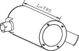 Средний / конечный глушитель ОГ 28385 DINEX