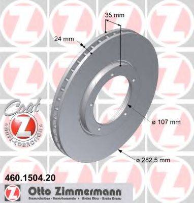 Тормозной диск 460.1504.20 ZIMMERMANN