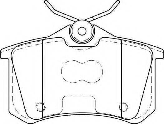 Комплект тормозных колодок, дисковый тормоз DBP344222 DURON