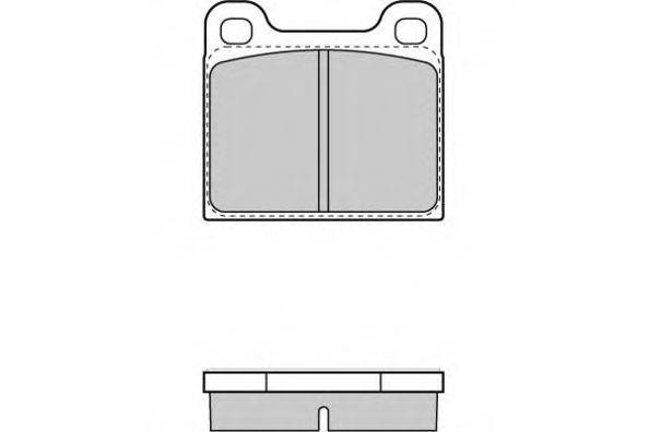 Комплект тормозных колодок, дисковый тормоз 12-0096 E.T.F.