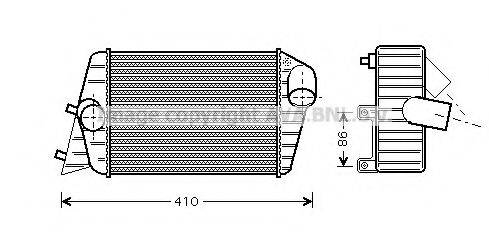 Интеркулер FT4252 AVA QUALITY COOLING