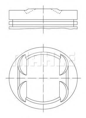 Поршень 033 18 00 MAHLE ORIGINAL