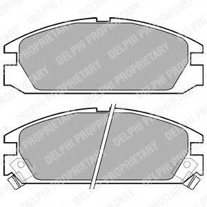 Комплект тормозных колодок, дисковый тормоз LP525 DELPHI