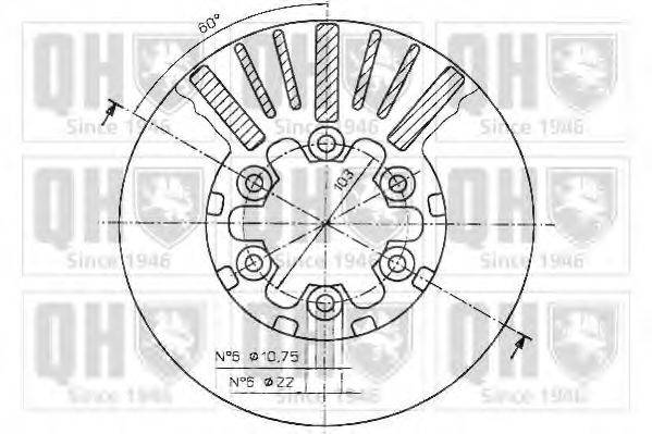 Тормозной диск BDC4836 QUINTON HAZELL