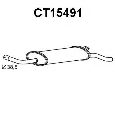 Глушитель выхлопных газов конечный CT15491 VENEPORTE