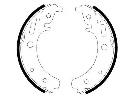 Комплект тормозных колодок 8DB 355 000-951 HELLA