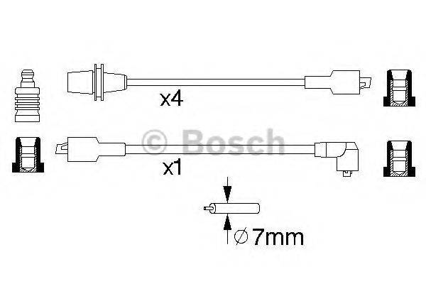 Комплект проводов зажигания 0 986 356 725 BOSCH