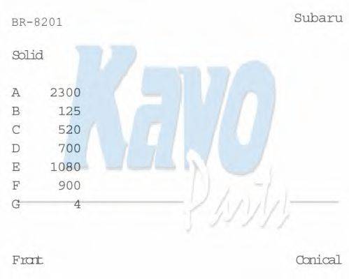 Тормозной диск BR-8201 KAVO PARTS