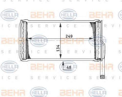 Теплообменник, отопление салона 8FH 351 311-541 HELLA