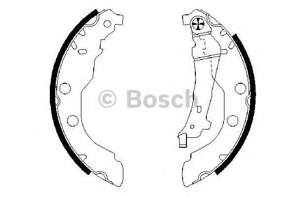 Комлект тормозных накладок 0 986 487 549 BOSCH