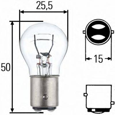 Лампа накаливания, фара заднего хода 8GD 002 078-121 HELLA