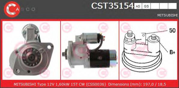 Стартер CST35154GS CASCO