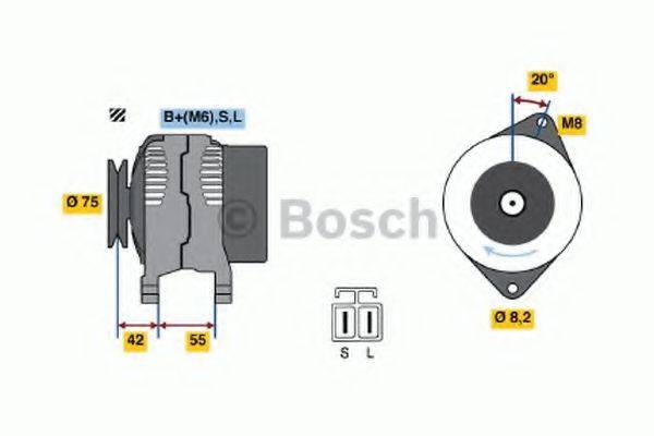 Генератор 0 986 040 551 BOSCH