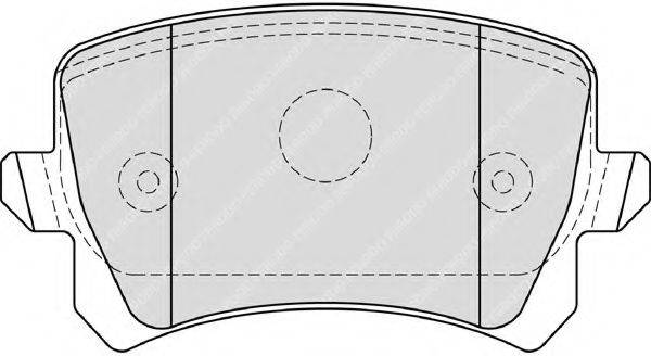 Комплект тормозных колодок, дисковый тормоз FDB4192 FERODO