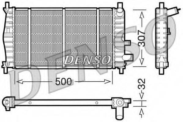 Радиатор, охлаждение двигателя DRM10042 DENSO