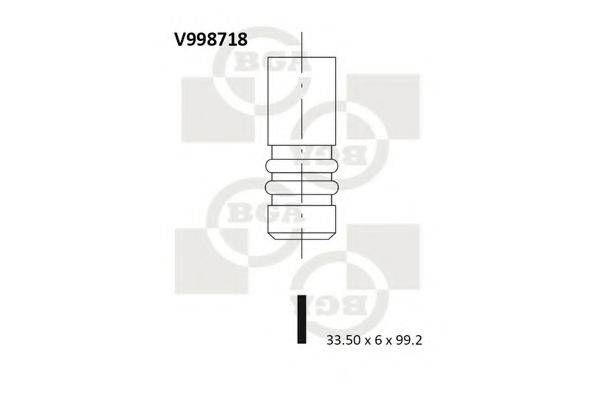Впускной клапан V998718 BGA