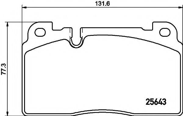 Комплект тормозных колодок, дисковый тормоз 8DB 355 021-331 HELLA PAGID