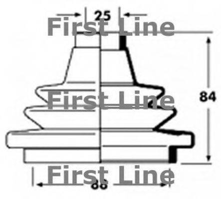 Пыльник, приводной вал FCB2353 FIRST LINE
