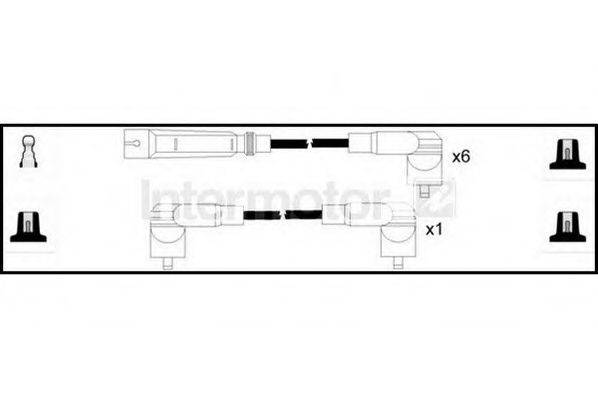 Комплект проводов зажигания 76266 STANDARD