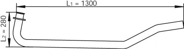 Труба выхлопного газа 47101 DINEX