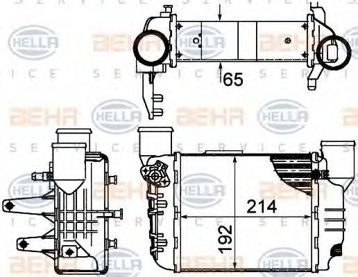 Интеркулер 8ML 376 899-061 HELLA