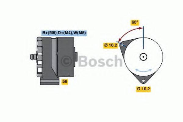 Генератор 0 986 033 800 BOSCH