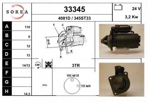 Стартер 33345 EAI