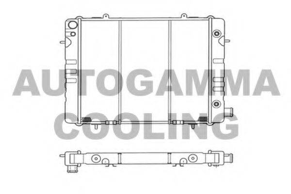 Радиатор, охлаждение двигателя 100697 AUTOGAMMA