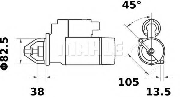 Стартер MS 264 MAHLE ORIGINAL